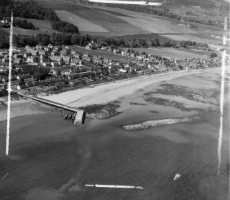 General View Golspie, Sutherland, Scotland. Oblique aerial photograph taken facing North. This image was marked by AeroPictorial Ltd for photo editing.