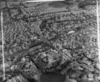 Bearsden, Glasgow New Kilpatrick, Dunbartonshire, Scotland. Oblique aerial photograph taken facing North. This image was marked by AeroPictorial Ltd for photo editing.