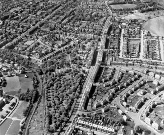 Newington Edinburgh, Midlothian, Scotland. Oblique aerial photograph taken facing North/West. 