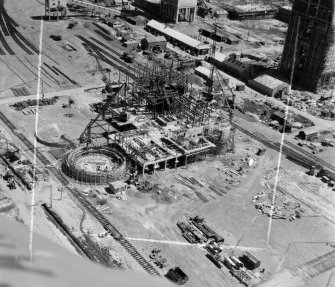 Coal Washer, Killoch Colliery Ochiltree, Ayrshire, Scotland. Oblique aerial photograph taken facing East. This image was marked by AeroPictorial Ltd for photo editing.