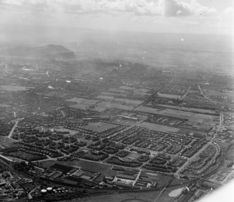 Davidsons Mains Edinburgh, Midlothian, Scotland. Oblique aerial photograph taken facing South/East. 