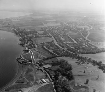 General View Prestonpans, East Lothian, Scotland. Oblique aerial photograph taken facing North/East. 