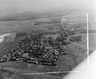 Gullane Dirleton, East Lothian, Scotland. Oblique aerial photograph taken facing North/East. This image was marked by AeroPictorial Ltd for photo editing.