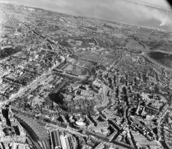 General View Edinburgh, Midlothian, Scotland. Oblique aerial photograph taken facing North/East. 