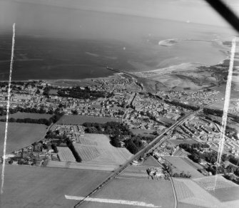 General View Nairn, Nairn, Scotland. Oblique aerial photograph taken facing North/East. This image was marked by AeroPictorial Ltd for photo editing.