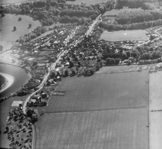 General View Coldstream, Berwickshire, Scotland. Oblique aerial photograph taken facing South/West. 