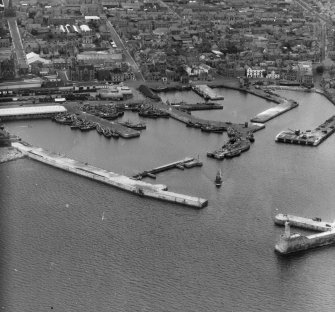 General View Fraserburgh, Aberdeenshire, Scotland. Oblique aerial photograph taken facing West. 