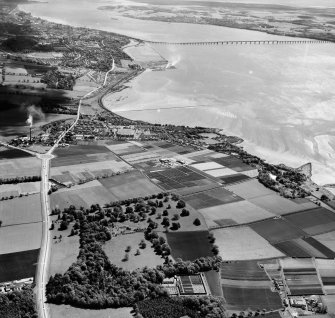 General View,Dundee, Angus, Scotland. Oblique aerial photograph taken facing East.