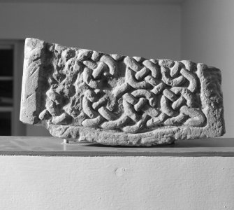 View of face of Pictish cross-slab fragment (St Vigeans no.6).