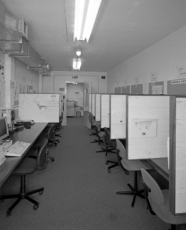 Lower level View of communications centre/signals room from South East