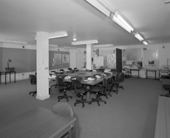 Lower level View of operations room (1941 filter room) from West