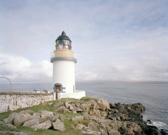 Islay, Port Charlotte, Loch Indaal Lighthouse
View from SW of lighthouse, with rocky foreshore in foreground
