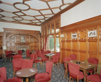 Ground floor, bar (former drawing room), view from N