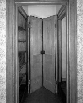 Interior.
Detail of cupboards in entrance hall.