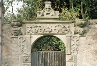 Detail of walled garden gateway