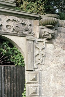 Detail of walled garden gateway