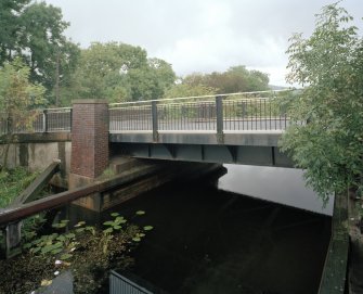 Twechar, Main Street, Forth and Clyde Canal, Lifting Bridge
View from South South West