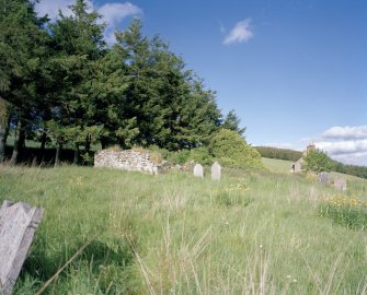 General view of church and burial-ground from SW.