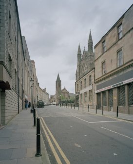 View of church along School Wynd from E