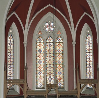 N stained glass windows, detail