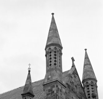 Roof, pinnacles, detail