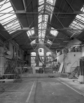 Edinburgh, Leith Walk, Shrub place, Shrubhill Tramway Workshops and Power Station
Interior view from north east of Fibreglass Shop (also known as Plastics Shop)