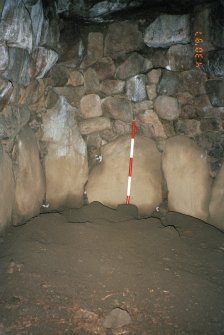 Detail of eastern chamber; photographic scale in 200mm divisions