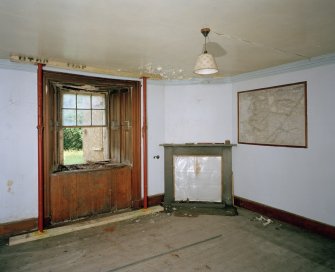 Ground floor, Professor Blackburn's office, view from SE