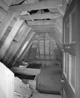 Second floor, exposed roof structure, detail