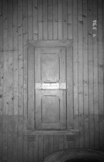 Detail of booking-office hatch.
