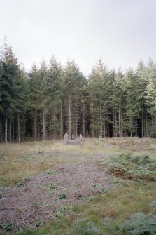 View from S; Dr Iain Fraser and Mrs Angela Gannon (both RCAHMS) in picture

