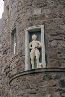 Detail of statue in niche

