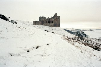 Excavation photograph : castle from N.