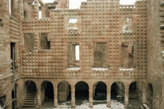 Excavation photograph : Italianate facade of N range.