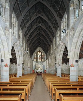 Interior. View from N towards thew sanctuary