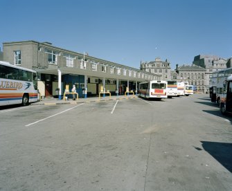 Aberdeen, Guild Street, Bus Station
View from south east of east side of bus station, showing the bays for buses arriving and departing