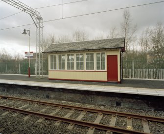 Milngavie, Railway Station
Detail of detached wooden shelter on W platform
