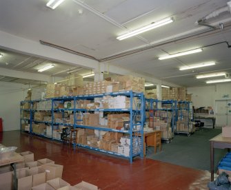 Interior. View of ground floor main warehouse from North East