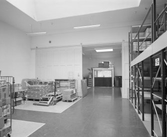 Interior. View of East warehouse from West