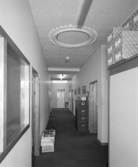 Interior. View of second floor North/South corridor from South
