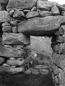 Blackhouse C.
View of North building interior.