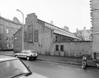 View of the rear of the wash house seen from the South East.