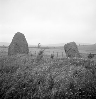 Crofthead, W of Fowlis Wester, standing stones.