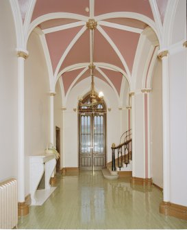 View of North entrance stair hall from South