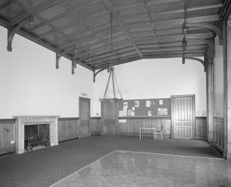 View of dining room from East