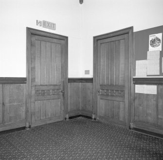 Detail of doors in the dining room
