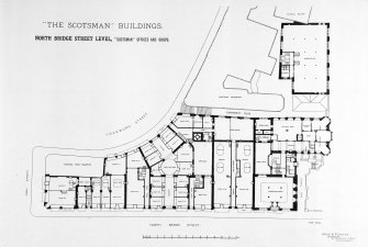 Plan of the Scotsman Buildings, North Bridge, Edinburgh.
