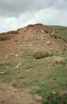 Detail of erosion on SW side of cairn