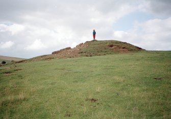 View from SE; Mrs Angela Gannon (RCAHMS) in picture