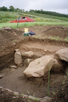 View of excavation trench from SW